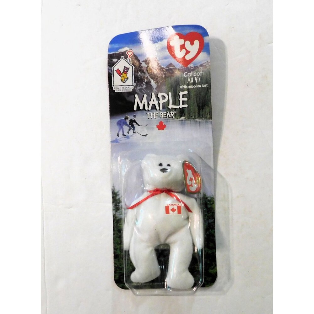 Ty Beanie Babies Set of 4 McDonalds Bears Exclusive Glory Britannia Erin Maple - Picture 2 of 16